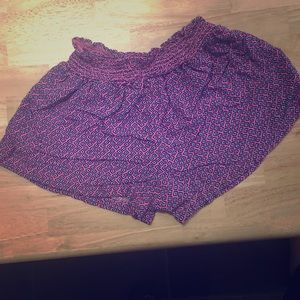 Pink and blue shorts